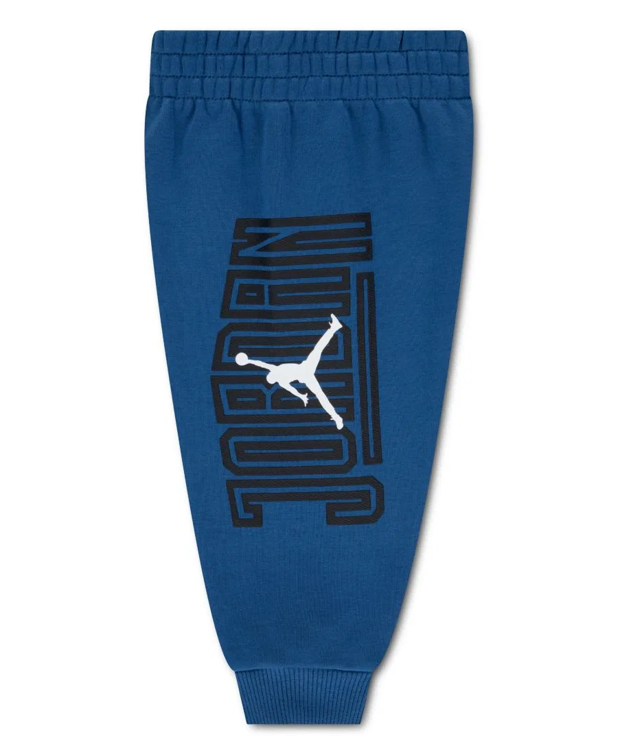 Комплект из лонгслива и джоггеров с логотипом Jordan, Blue — фото 3