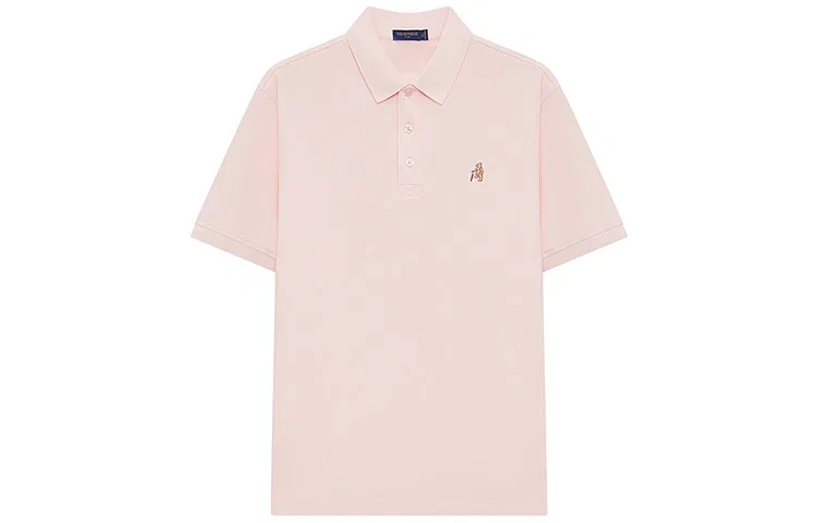 Детское поло с принтом Polo Shirt Unisex Teenie Weenie Men, Grapefruit Pink