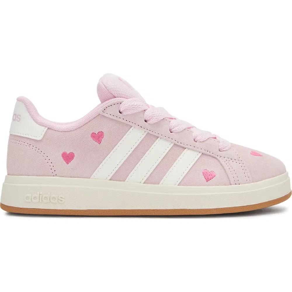 Детские кроссовки Grand Court 00s Adidas, Pink Hearts — фото 2