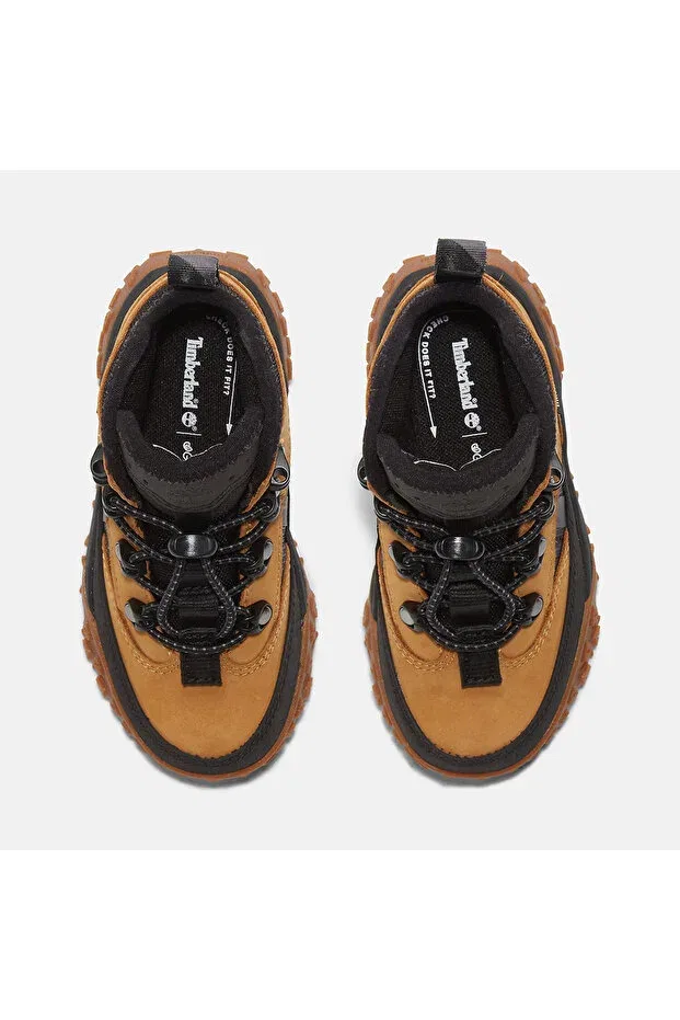 Детские ботинки для девочек с коротким каблуком Timberland, Yellow1 — фото 3
