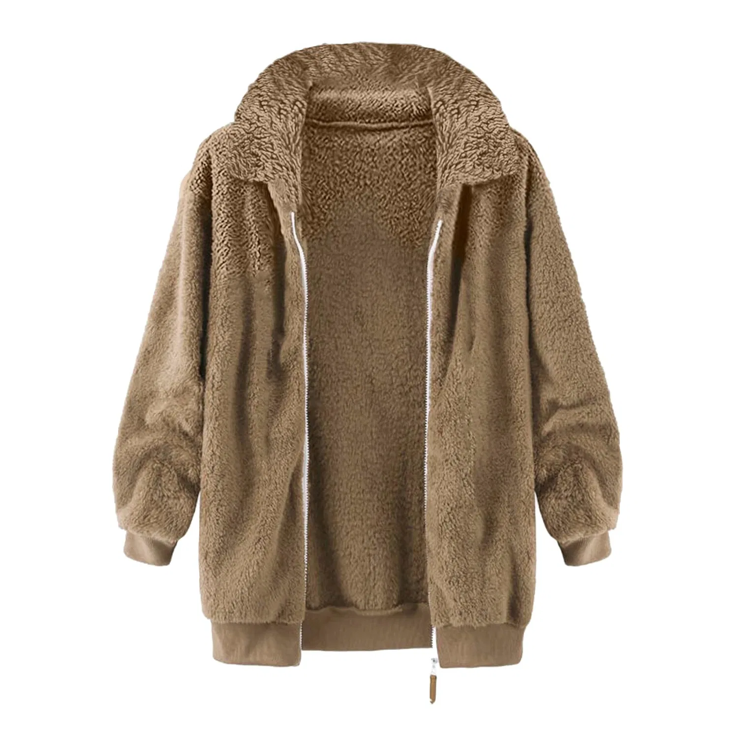Женское пальто-дождевик с капюшоном и молнией, cachi — фото 2