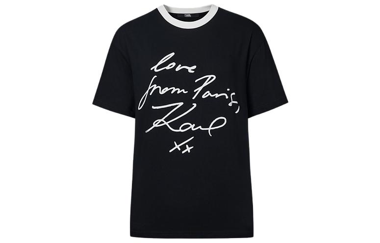 

KARL LAGERFELD / Karl Lagerfeld Jeans Футболка KARL LAGERFELD женская черная