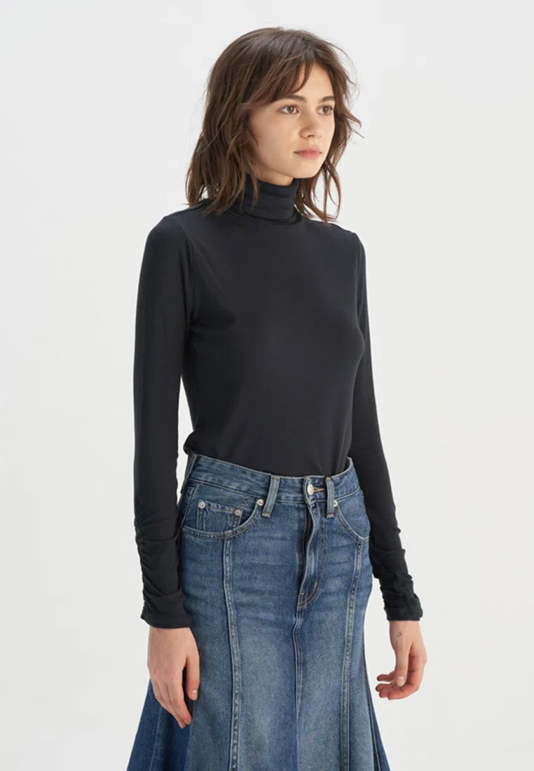 Водолазка с длинным рукавом, черная, Levi's — фото 2