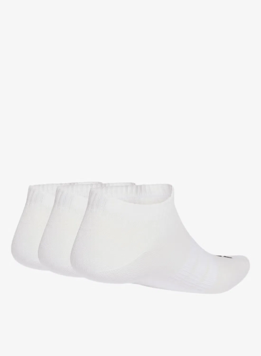 Носки низкие тонкие и легкие комплект 3 пары Adidas, белый — фото 2