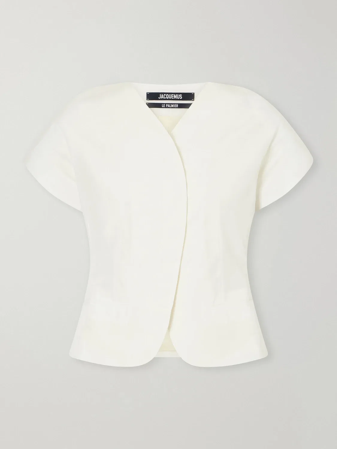 Блейзер La Veste Ovalo из файля Jacquemus, белый