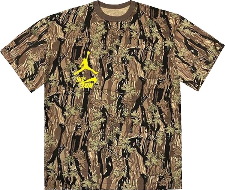 

Футболка Cactus Jack by Travis Scott x Air Jordan Highest T-Shirt 'Camo', разноцветный, Коричневый, Футболка Cactus Jack by Travis Scott x Air Jordan Highest T-Shirt 'Camo', разноцветный