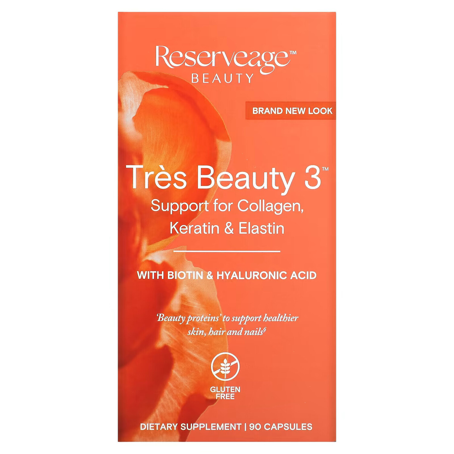 

ReserveAge Nutrition, Tres Beauty 3, 90 капсул