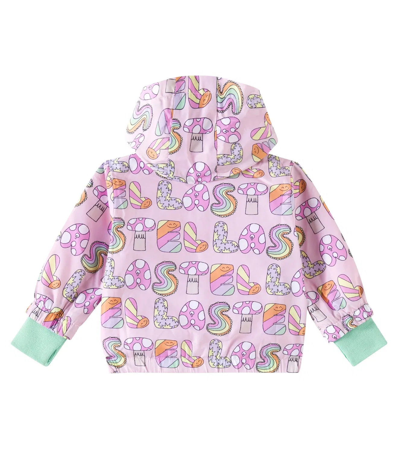 Легкая куртка с логотипом Stella Mccartney Kids, розовый — фото 2