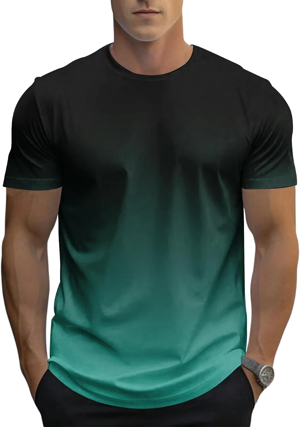 Мужская футболка с градиентом Men's Gradient T-shirt, Gradient Color7
