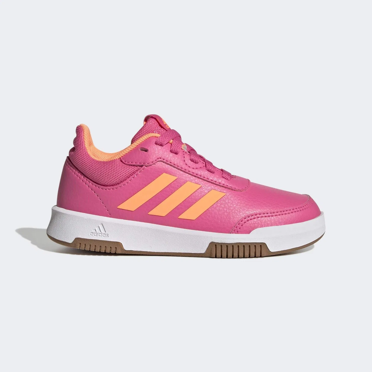 Детские кроссовки с шнуровкой Tensaur Sport Training Lace Adidas, Magentapink Orange Weiss — фото 2