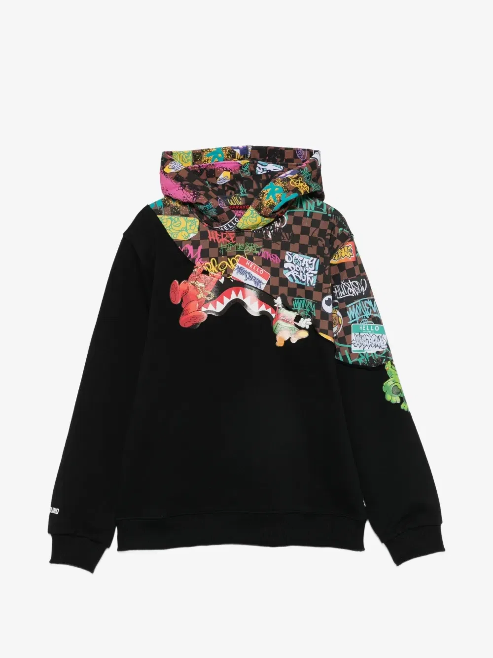 Худи с графическим принтом Sprayground, черный