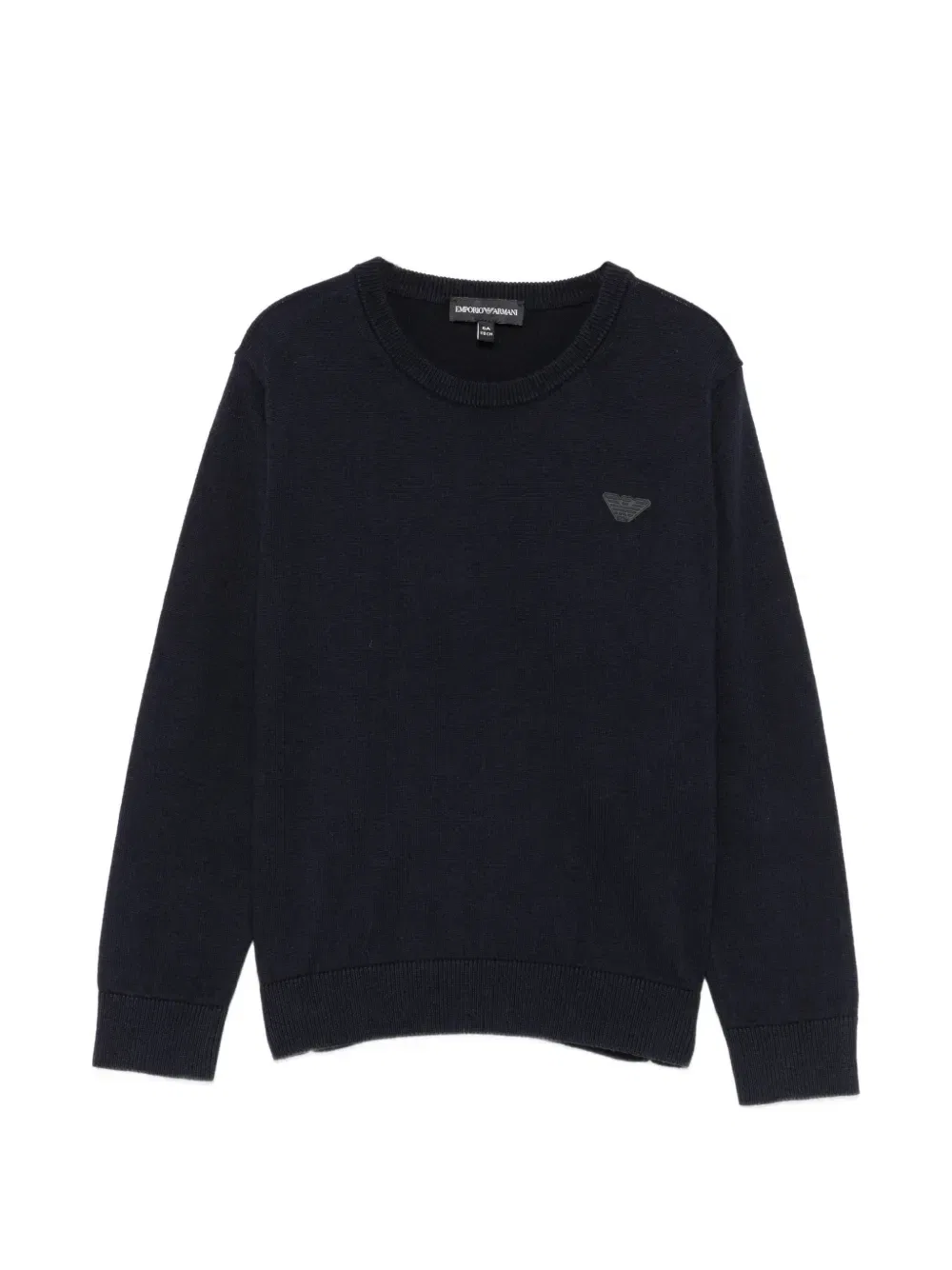 Свитер с логотипом-нашивкой Emporio Armani Kids, синий