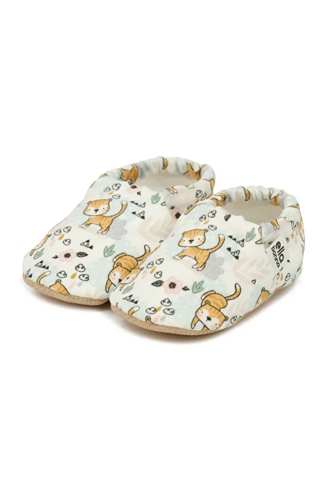 Детские пинетки для новорожденных с принтом Non-Slip Sole Cat Patterned Baby Booties Ella Bonna, Cat