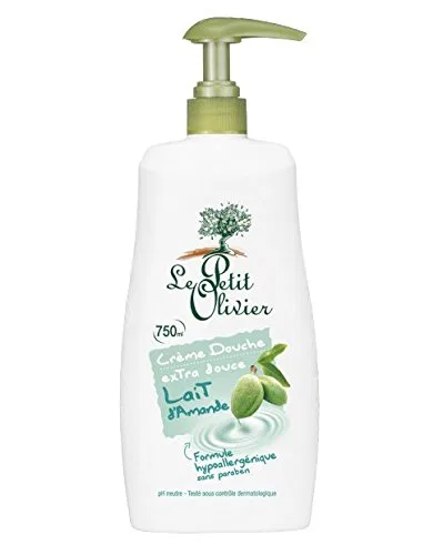 Крем-гель для душа и ванны Extra Soft, Миндальное молоко, Le Petit Olivier, 750 мл
