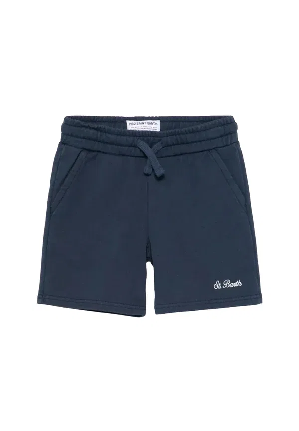 Брюки хлопковые Bermuda bambino, Mc2 Saint Barth, синий