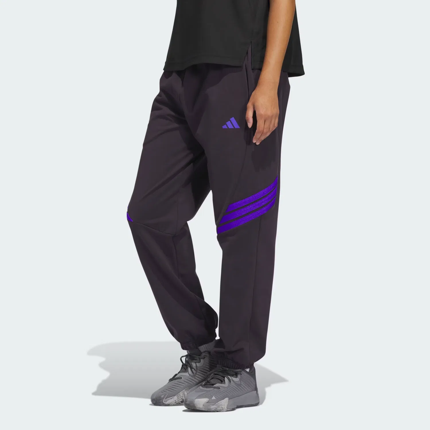 Женские утепленные флисовые штаны Crazy Warm Adidas Performance, черный