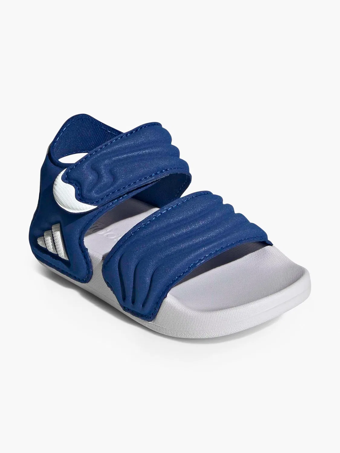Детские сандалии с ремешками на липучке Adidas, синий — фото 2