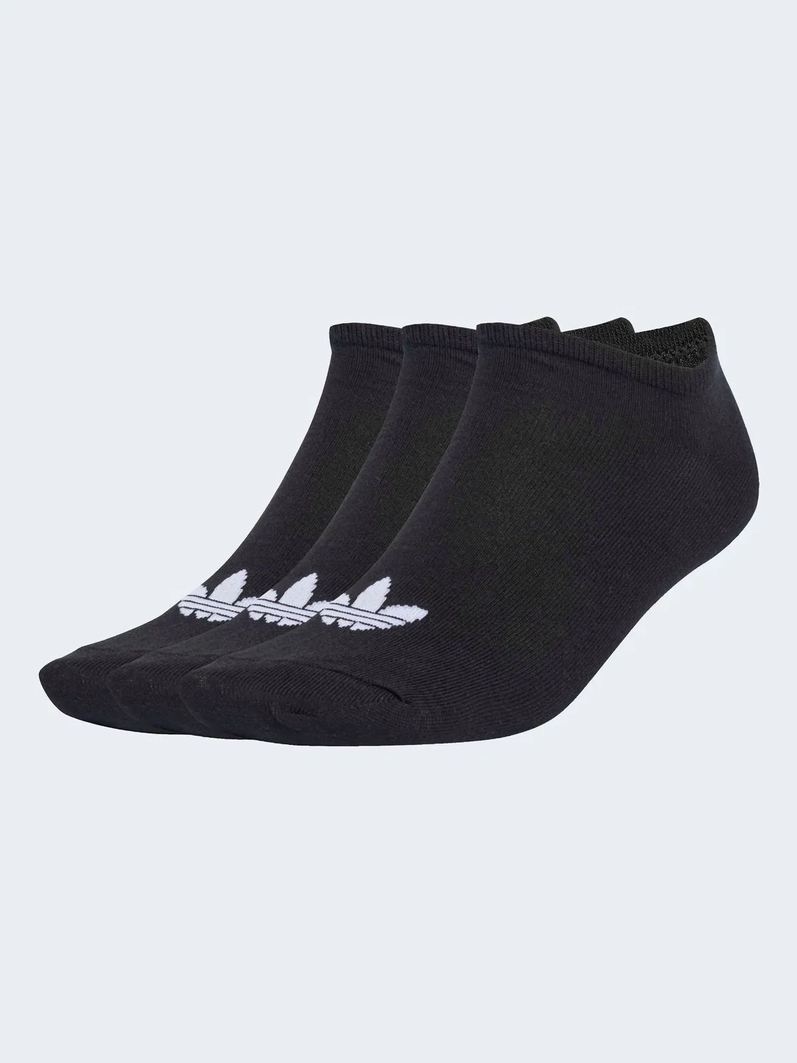 Носки adidas Black Linear No Show, 3 пары, черный