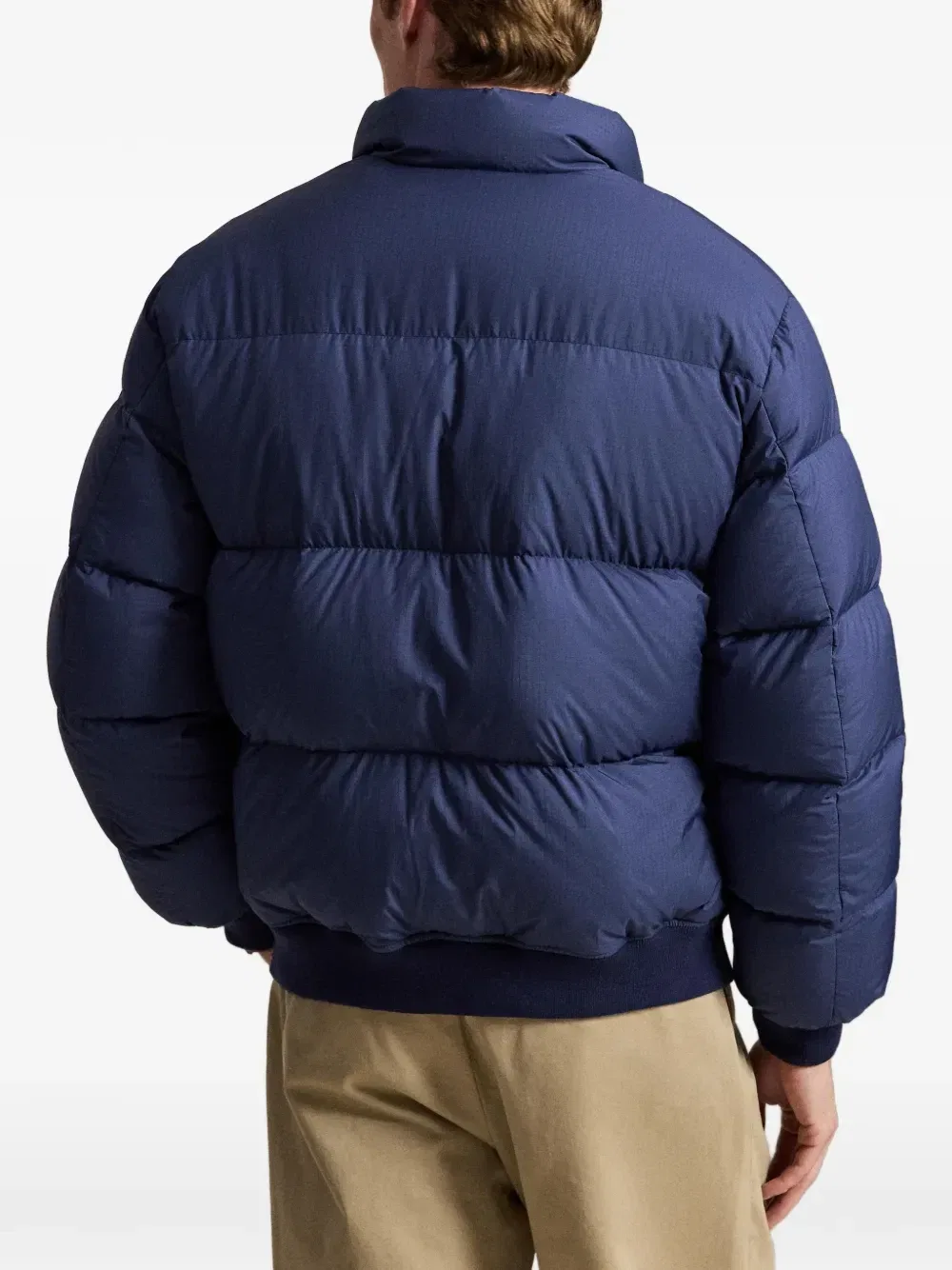 Пуховик на молнии Polo Ralph Lauren, синий — фото 4
