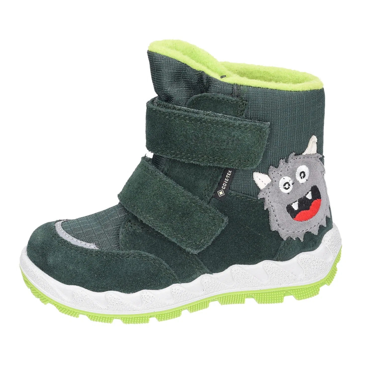 Детские снежные ботинки для мальчиков утепленные Icebird Superfit, Light Green — фото 2