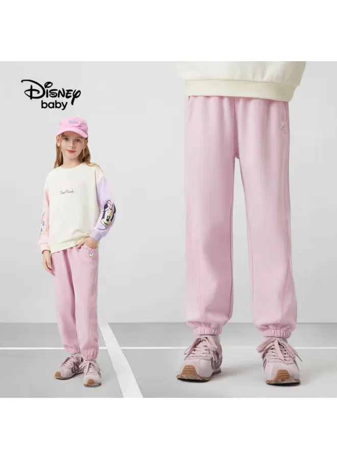 Штаны спортивные трикотажные для девочки Disney Baby, розовый