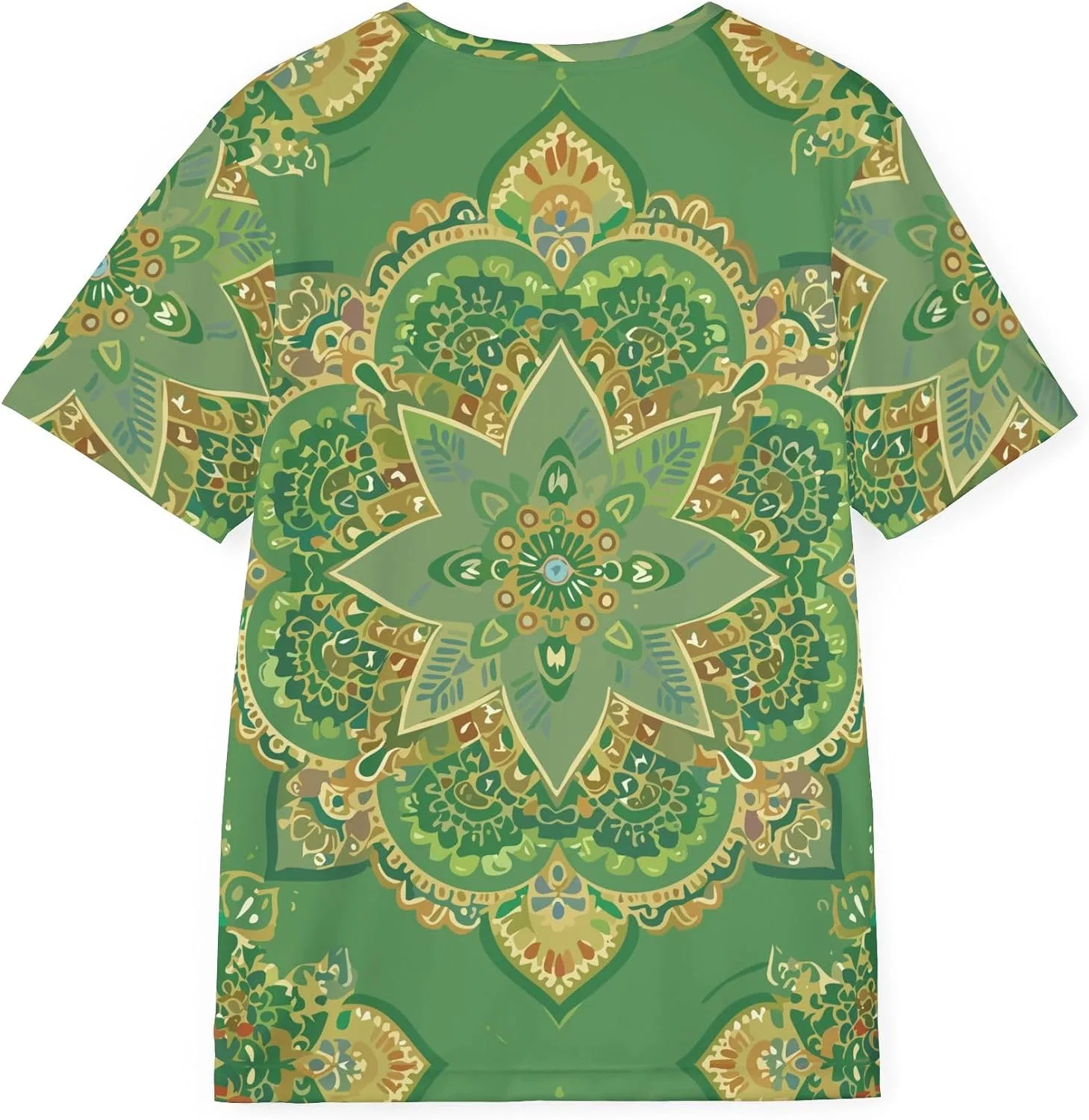 Унисекс футболка с орнаментом Mandala Biankae, Multicolor — фото 2
