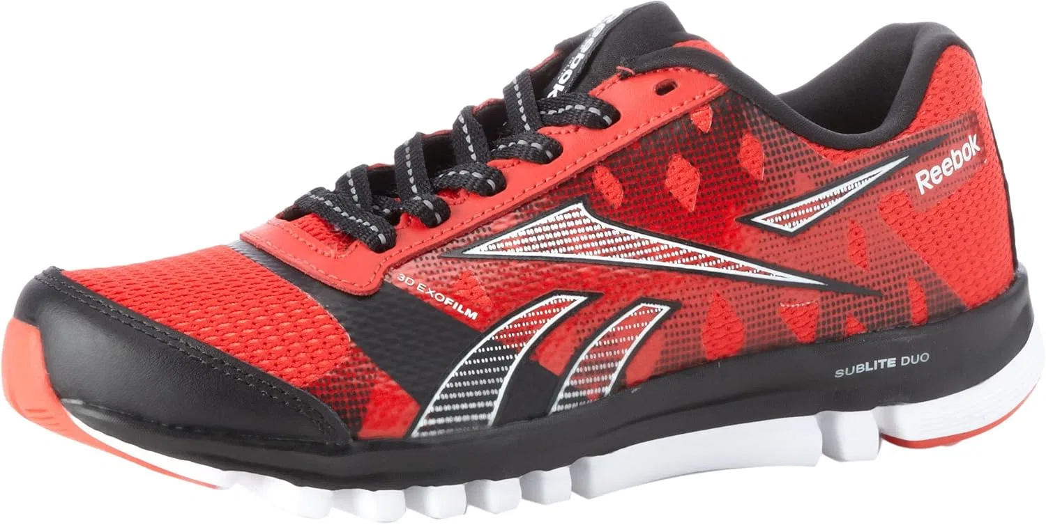 Детские кроссовки для девочек Sublite Duo Chase Reebok, Techy Red/Black/White