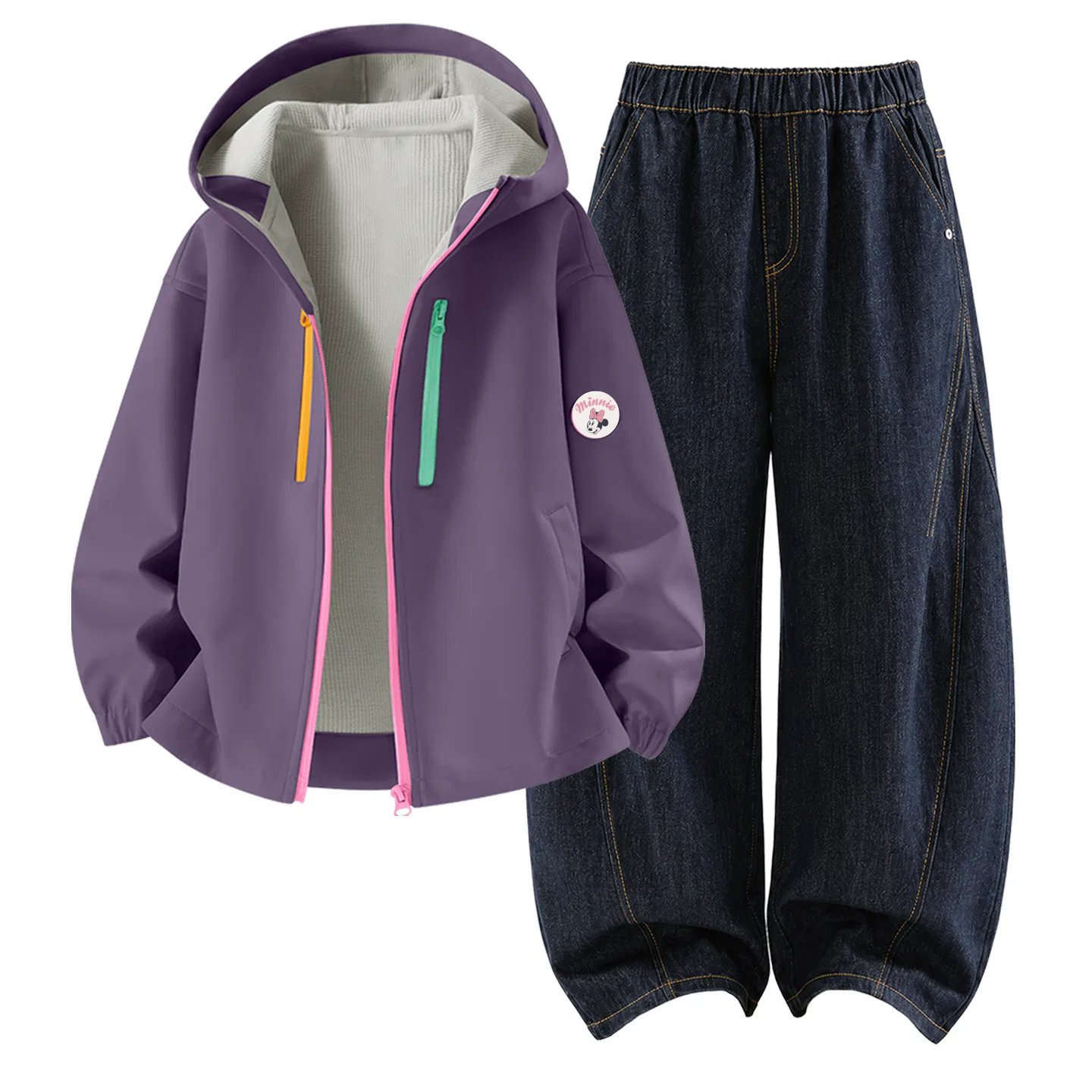 Детский комплект спортивной одежды с капюшоном K, Disney, Royal Purple/Denim Black Blue