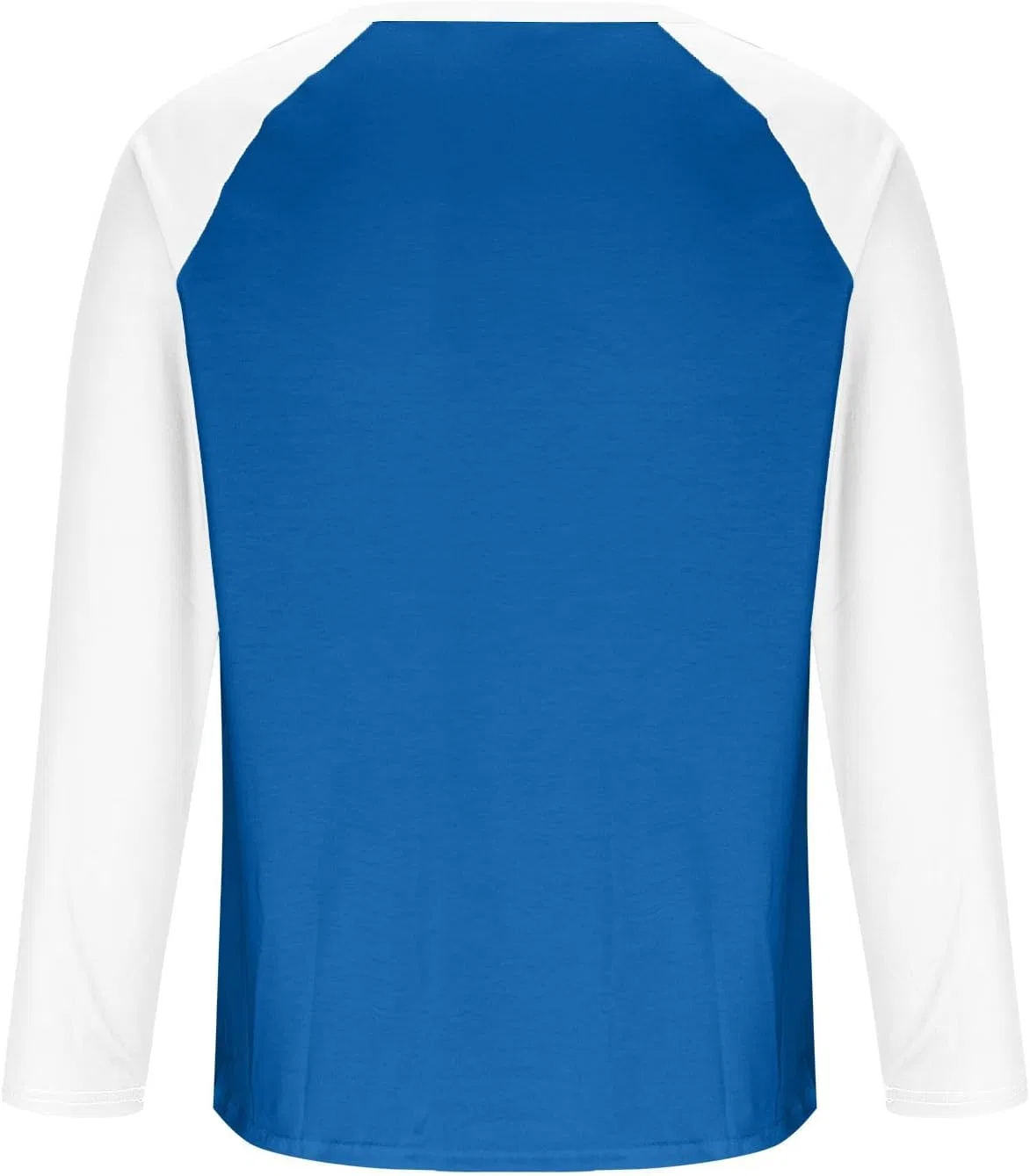 Мужская хенли футболка с реглан рукавом Long Sleeve Shirts for Men, 2-blue — фото 4