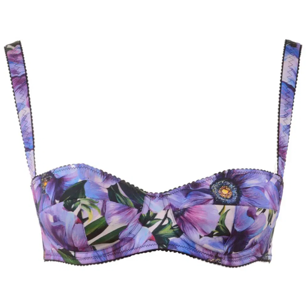 Женский бюстгальтер с цветочным принтом Dolce & gabbana, Purple
