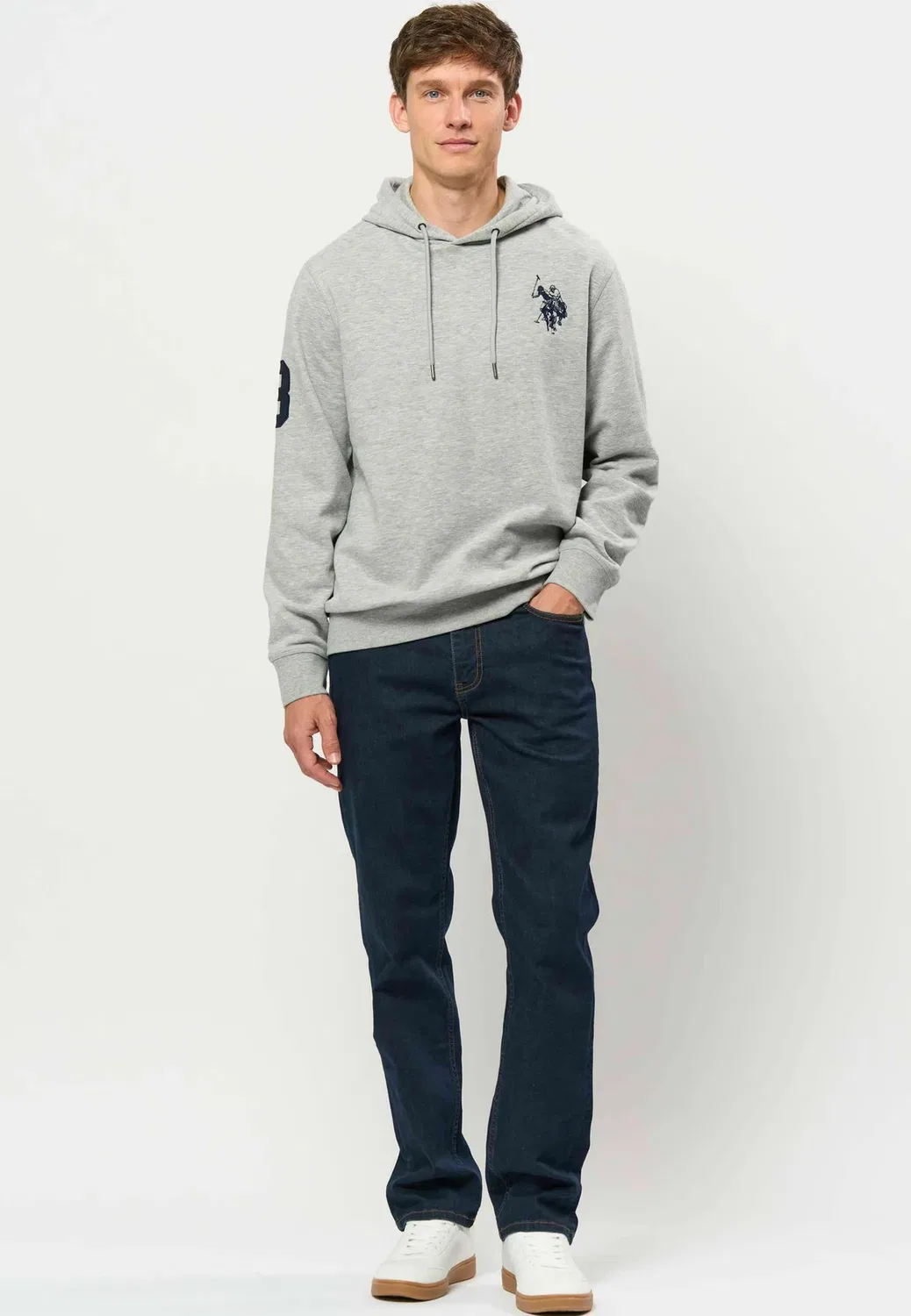 Умдиджар - худи U.S. Polo Assn., Grey Melange — фото 2