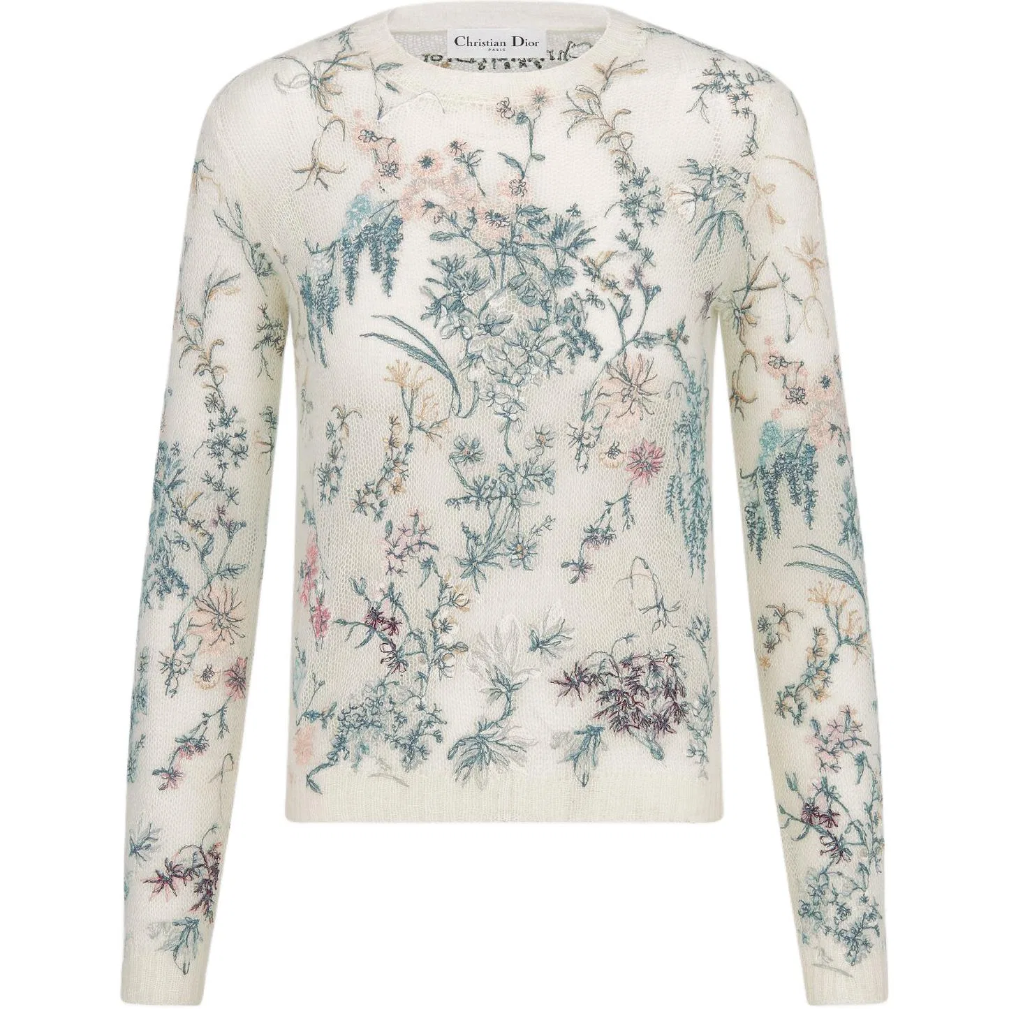 Женский свитер с вышивкой Christian DIOR, Multicolor