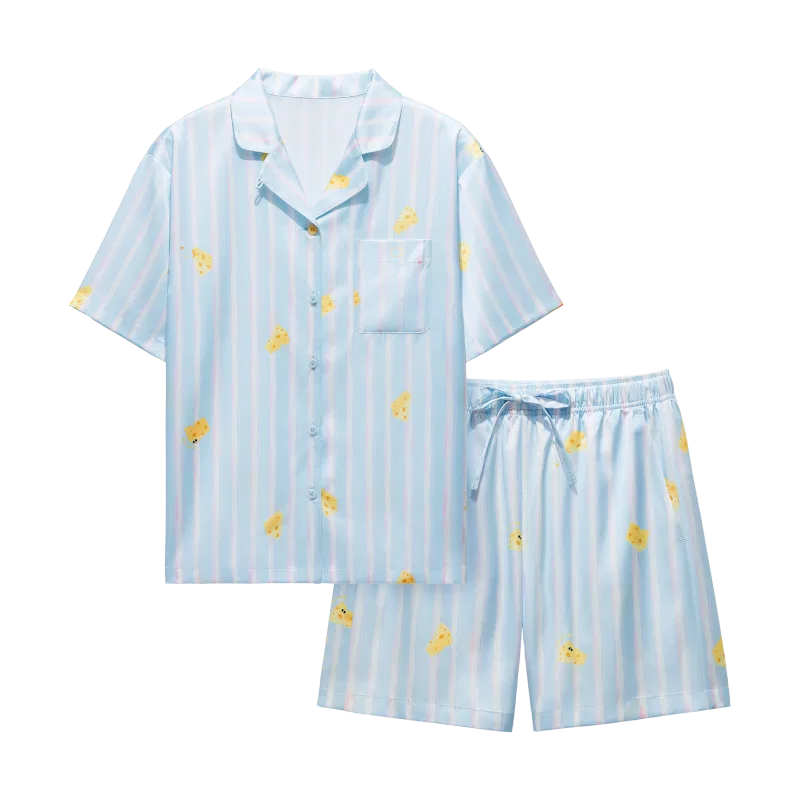 Детский комплект пижам Hand-Drawn Stripes Cheese BANANA IN, Multicolor