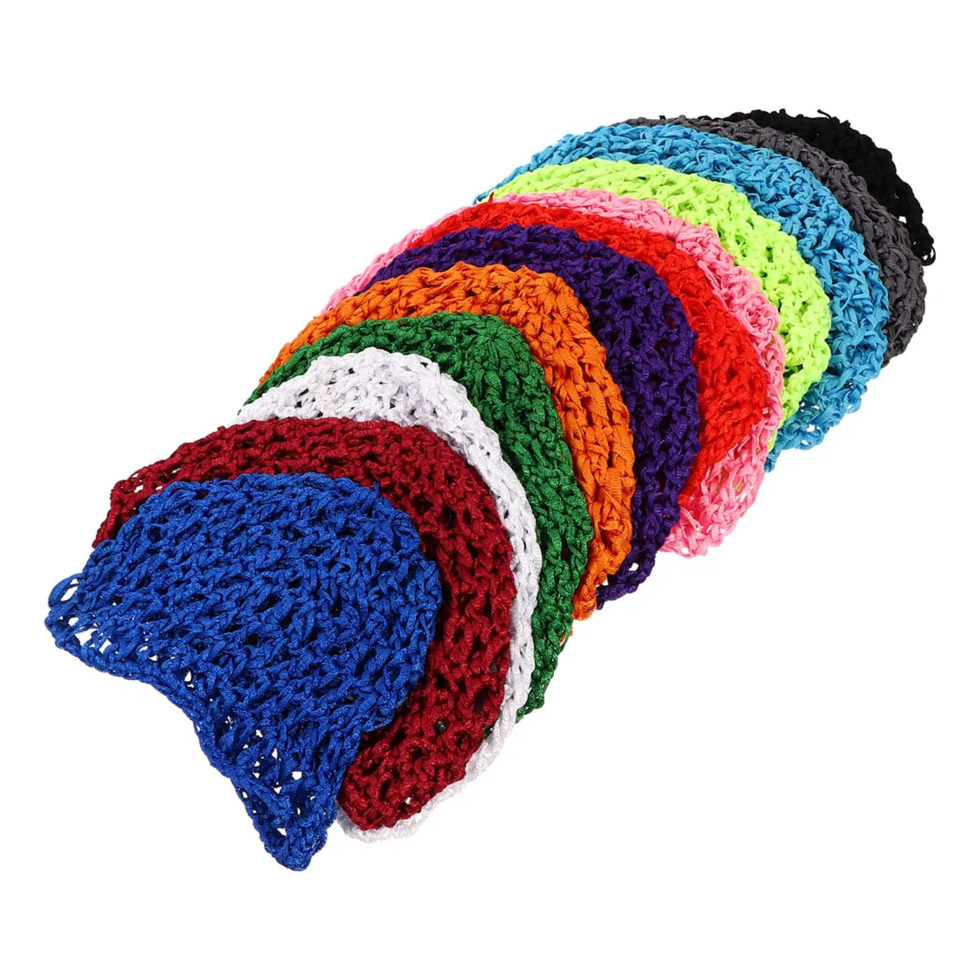 Шапочка для душа плетеная DOITOOL, 12 шт, мультиколор