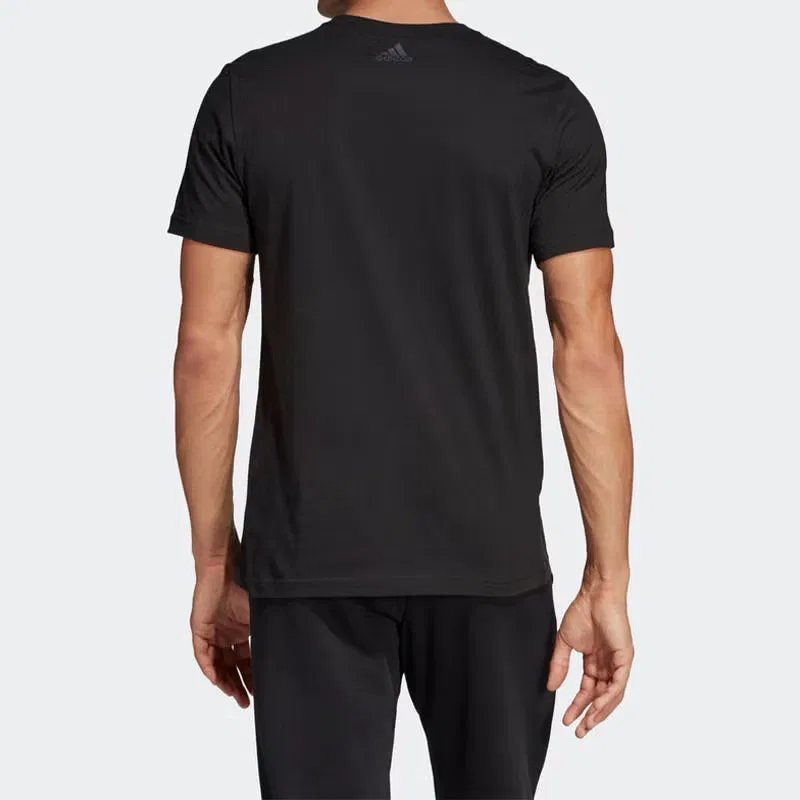 Футболка с принтом и карманом Must Haves Adidas, черный — фото 3