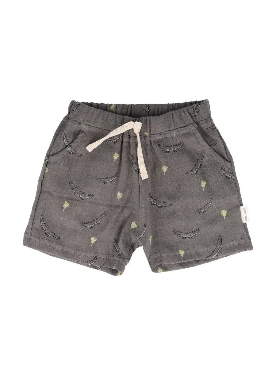 Шорты MAXIMO Regular Pants 'GOTS BABY BOY-Shorts Musselinstoff' серого цвета