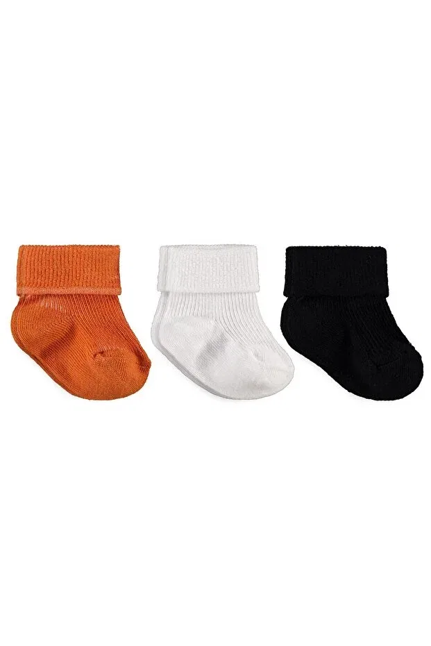 Детский комплект носков для мальчиков хлопковый Classic Curled 3-Piece 6-Piece Baby Boy Sock Set Civil Baby, Standard