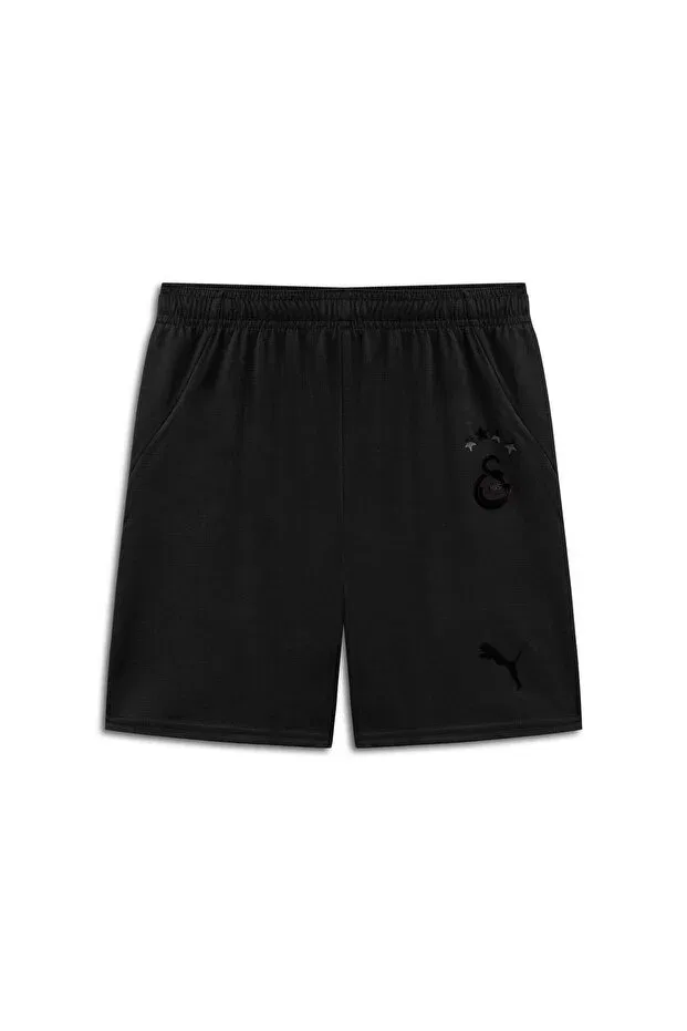 Детские шорты для девочек с карманами Galatasaray s.k. 24/25 youth custom jersey shorts Puma, Puma Black-Intense Orange-Red