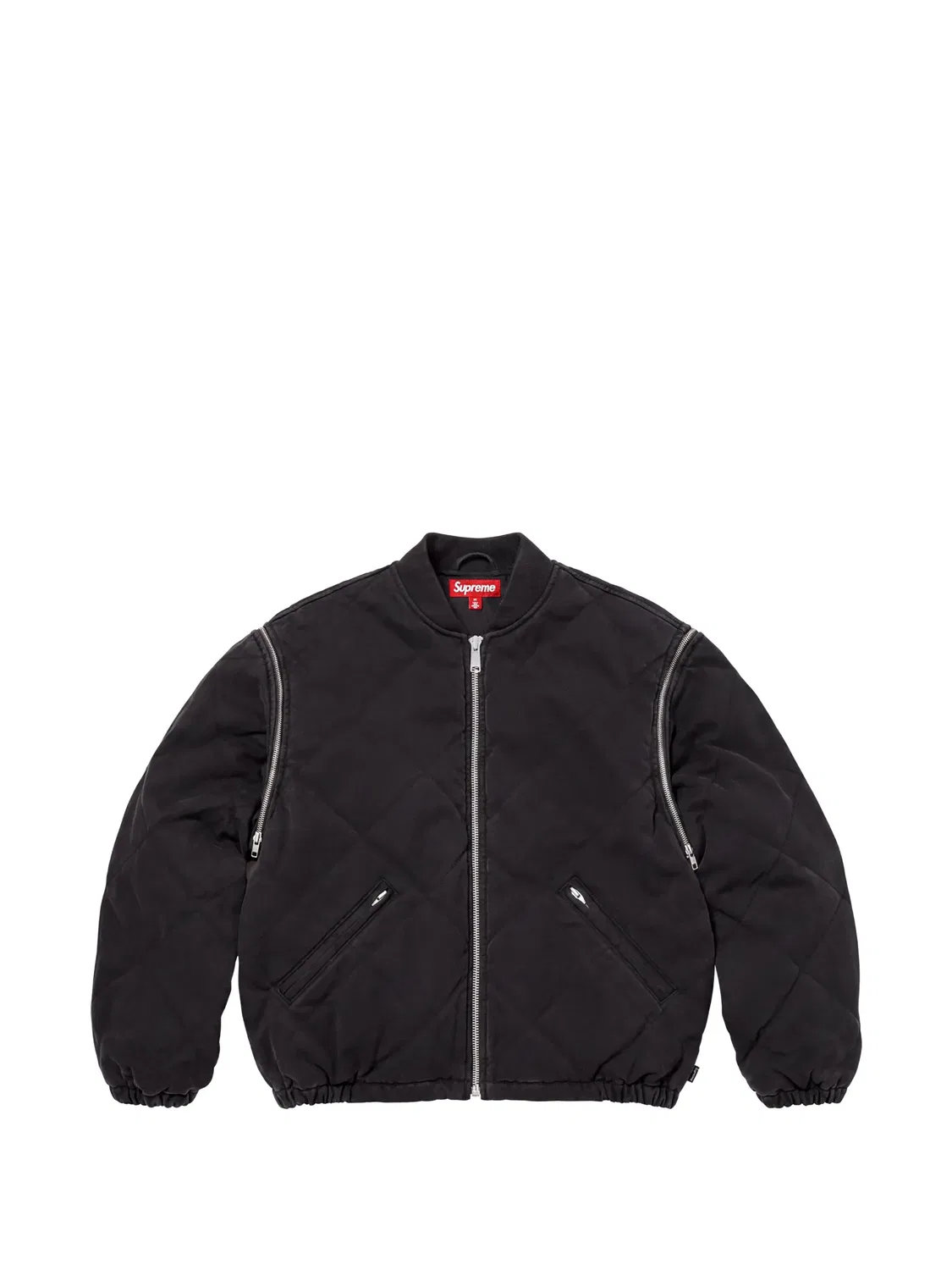 Стеганая куртка-бомбер Supreme, черный