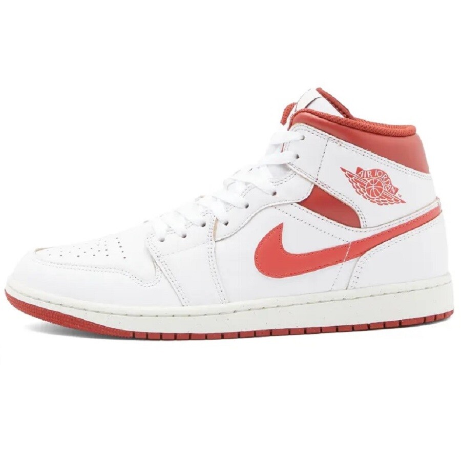 

Кроссовки Air Jordan 1 Mid Se, темно-красный