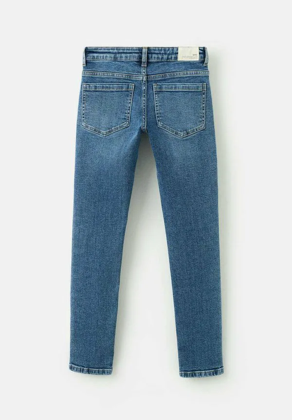 Детские джинсы узкие Mango Kids, Dark Blue — фото 2