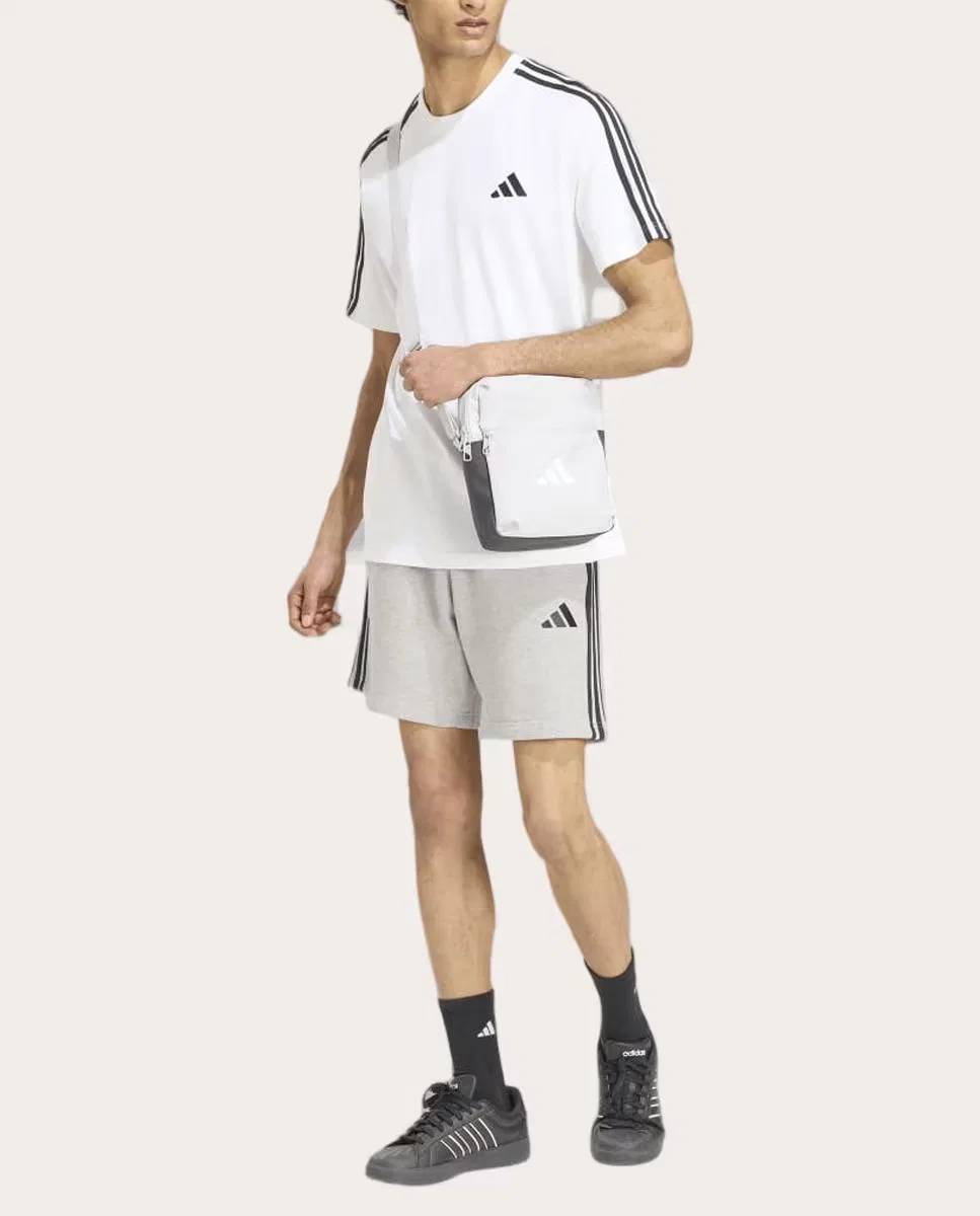 Мужская футболка, Essentials, adidas, белый черный — фото 3