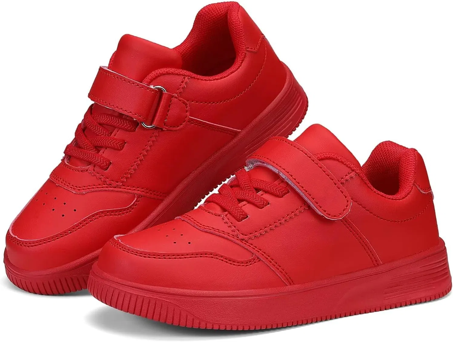 Детские кроссовки из кожи с принтом DSWED, Leather Wear-Red — фото 2