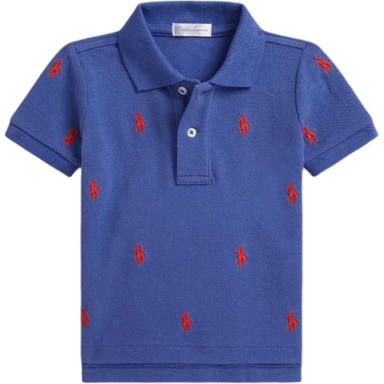 Детское поло для мальчиков хлопковое Polo Ralph Lauren, Blue