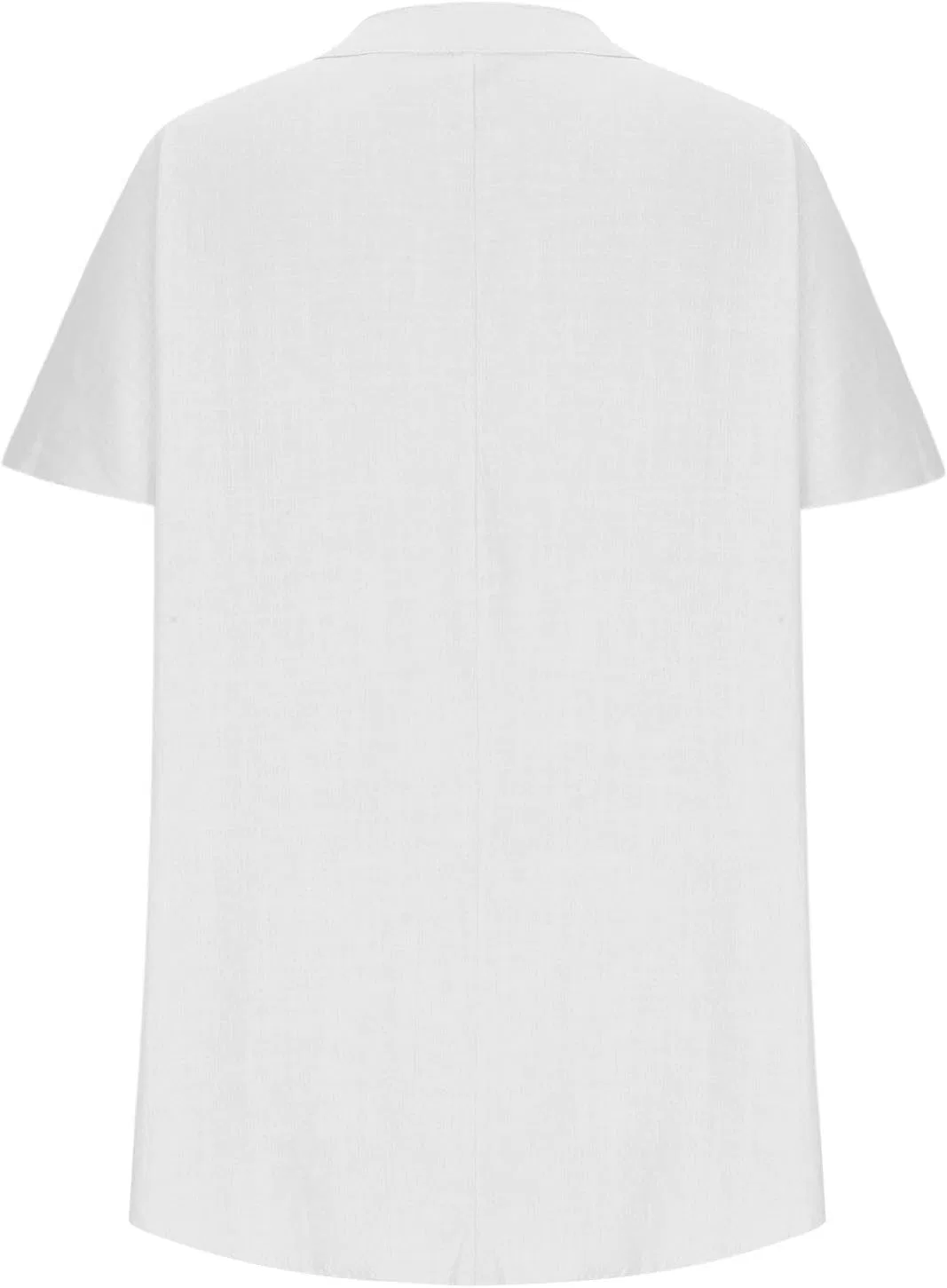 Женская футболка с V-образным вырезом Oversize, White — фото 2