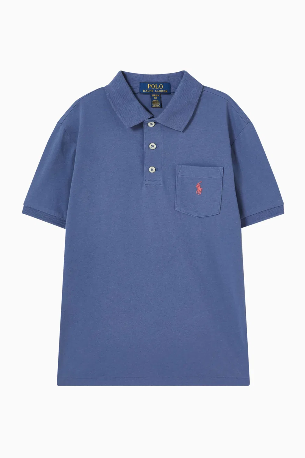 Футболка поло из хлопковой сетки Polo Ralph Lauren, синий