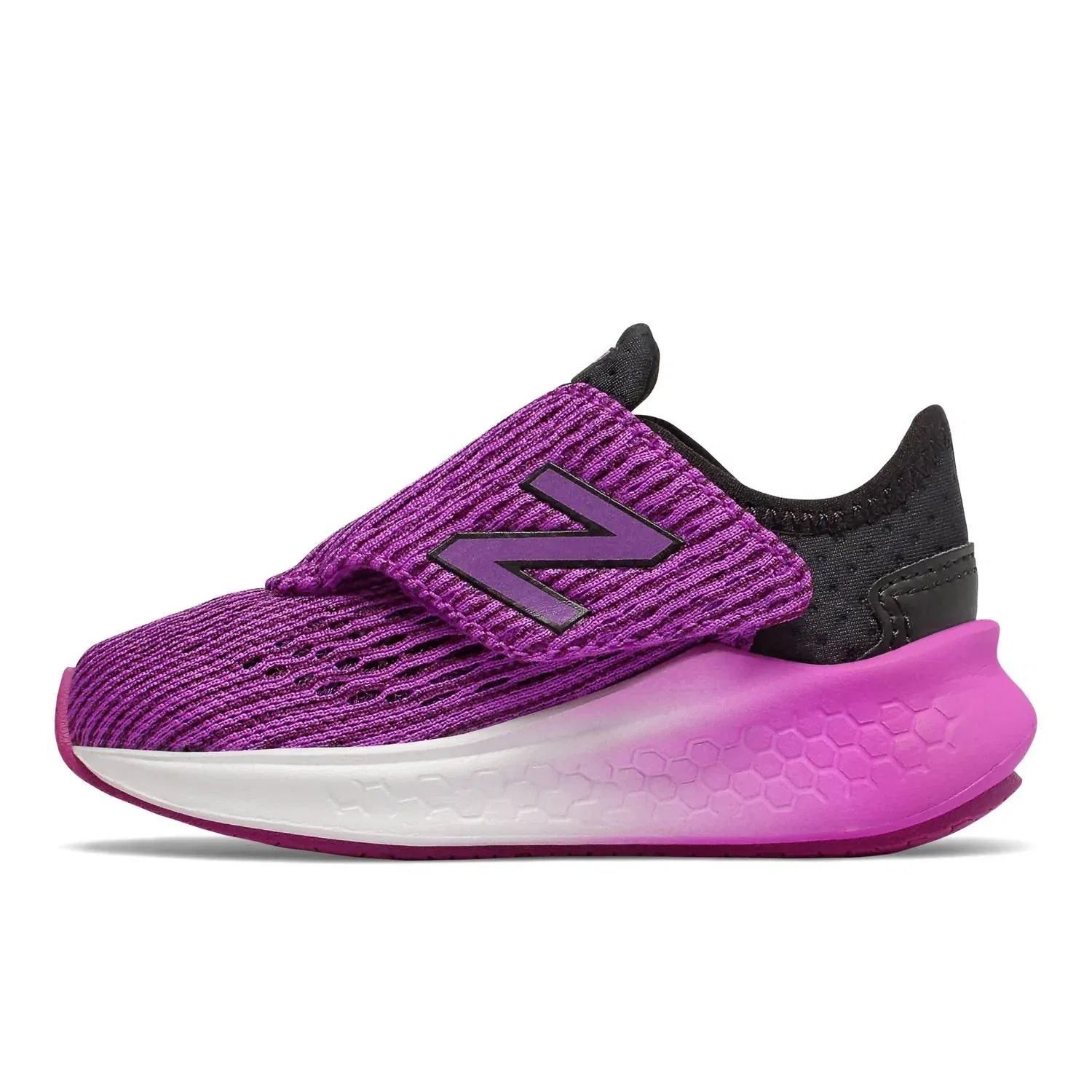 Детские кроссовки для девочек с амортизацией Fresh Foam New Balance, фиолетовый — фото 2