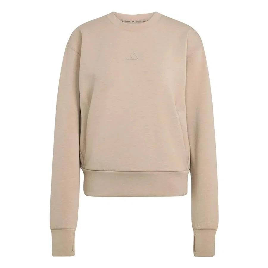 Женский свитшот D4T KNIT CREW adidas, Коричневый