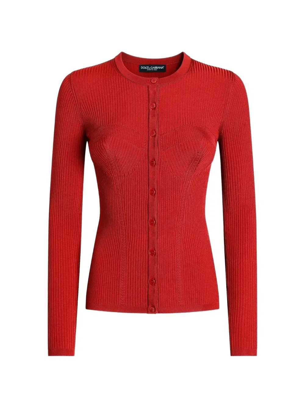 Кардиган в рубчик Dolce & Gabbana, красный