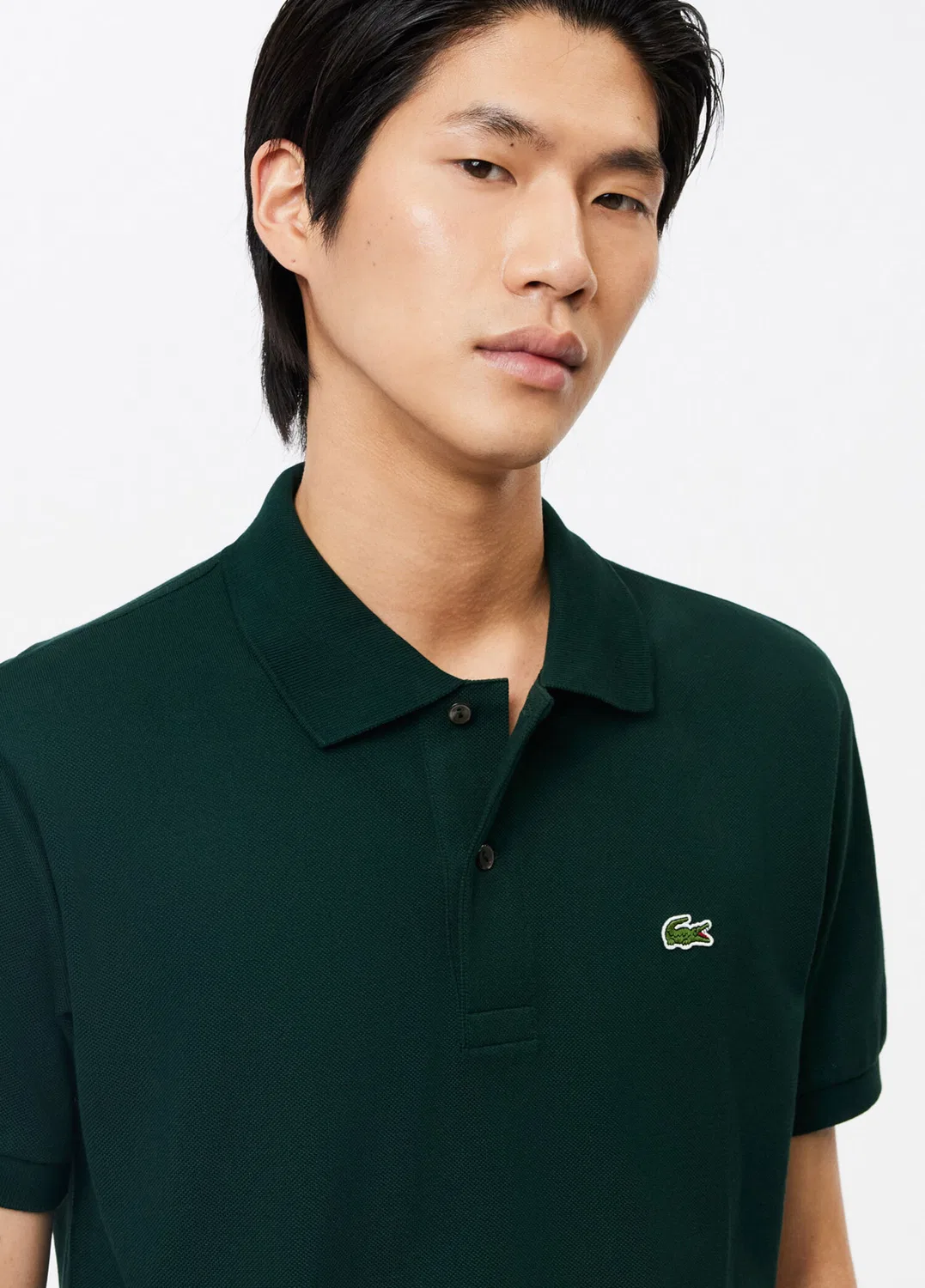 Поло Lacoste L.12.12 Classic Fit, темно-зеленый — фото 3